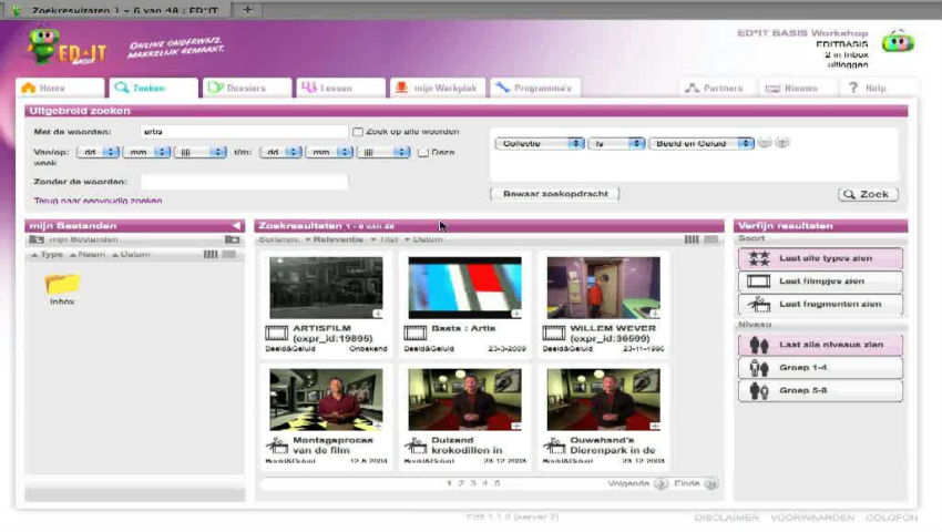 ED*IT Basis - Uitgebreid zoeken